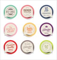 Modern badges stickers and labels collection vector