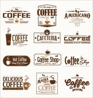 coffee badges vector