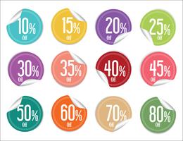 Modern badges stickers and labels collection vector