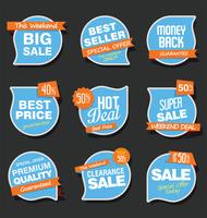 Modern badges stickers and labels collection vector