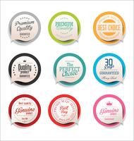 Modern badges stickers and labels collection vector