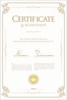 Certificate vector