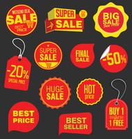 Modern badges stickers and labels collection vector