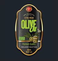 Retro vintage golden olive oil background collection vector