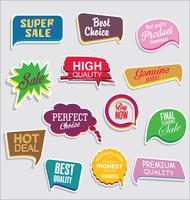 Modern badges stickers and labels collection vector