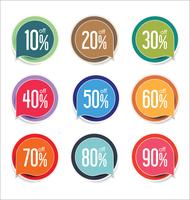 Modern badges stickers and labels collection vector