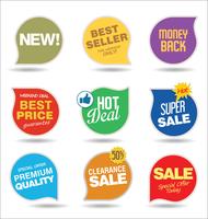 Modern badges stickers and labels collection vector