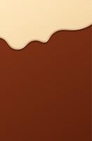 Liquid Chocolate or Brown Paint. Vector illustration.