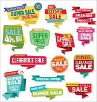 Modern badges stickers and labels collection vector