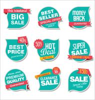 Modern badges stickers and labels collection vector