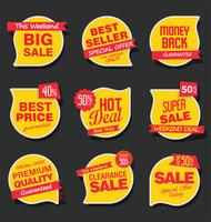 Modern badges stickers and labels collection vector