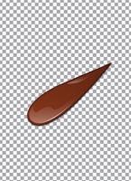 Liquid Chocolate or Brown Paint. Vector illustration.