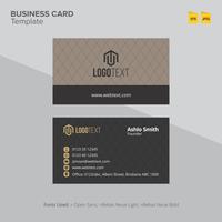 Plantilla de diseño de tarjeta profesional vector