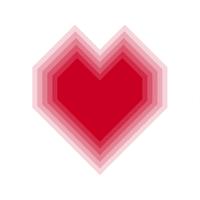 Corazón de mezcla roja con fondo transparente. Ilustración vectorial vector