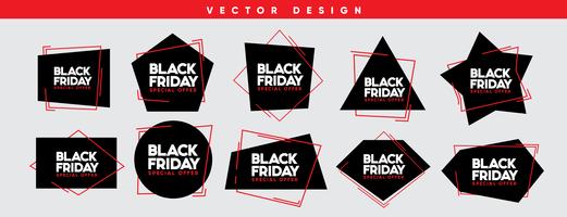 Ilustración de vector de venta de viernes negro