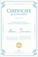 Certificate vector