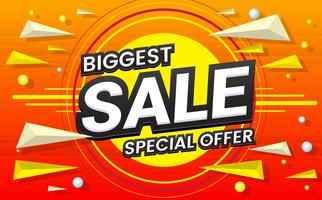 big sale template banner Vector background