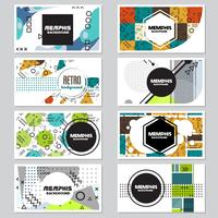 memphis background style Design Template vector