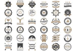 Vintage Retro Vector Logo for banner