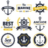 nautical Retro Vector Logo for banner