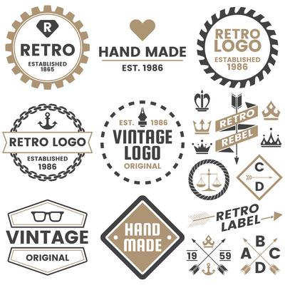 Vintage Retro Vector Logo for banner