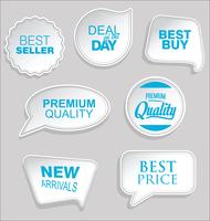 Modern badges stickers and labels collection vector