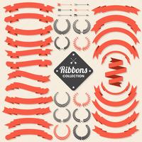 Ribbon Vintage Vector Logo for banner