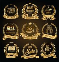 laurel wreath collection vector