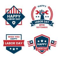 Labor Day Vector label for banner