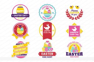 Pascua Retro Vintage Vector Label