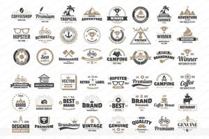 Vintage Retro Vector Logo para banner