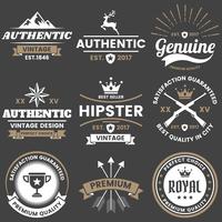 Vintage Retro Vector Logo for banner