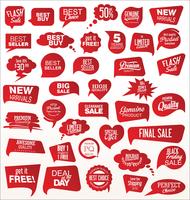 Modern badges stickers and labels collection vector