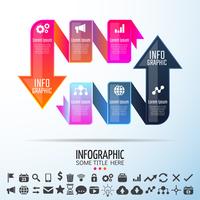 Plantilla de diseño de infografías vector