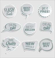 Modern badges stickers and labels collection vector