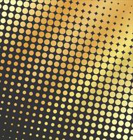 Abstract dotted vector golden background halftone effect