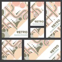 Old retro Vintage style background Design Template vector