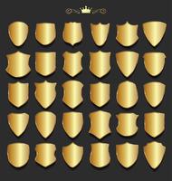 Golden  shields vector