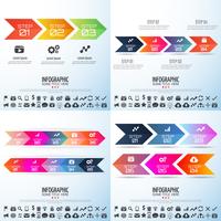 Plantilla de diseño de infografías vector