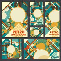 Old retro Vintage style background Design Template vector