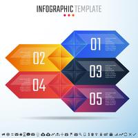 Plantilla de diseño de infografías vector