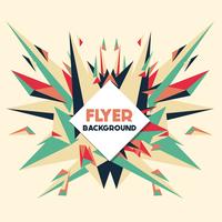 Low Poly Flyer style background Design Template vector