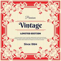 Vintage flyer background Design Template vector