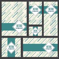 Old retro Vintage style background Design Template vector