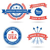 America Vector label for banner