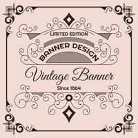 Vintage flyer background Design Template vector