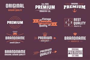 Vintage Retro Vector Logo para banner