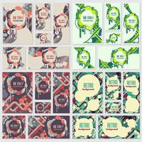 Old retro Vintage style background Design Template vector