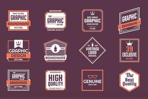 Vintage Retro Vector Logo for banner