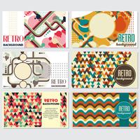 Old retro Vintage style background Design Template vector